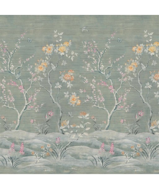 Manohari Grasscloth Blossom Wallpaper pas cheres