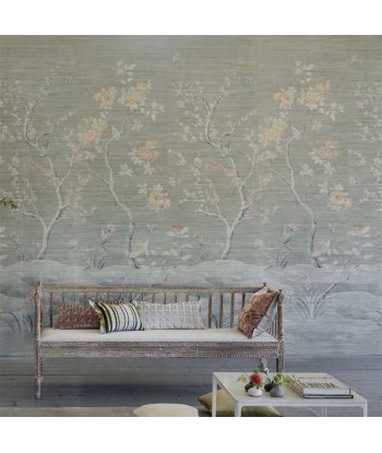 Manohari Grasscloth Blossom Wallpaper pas cheres